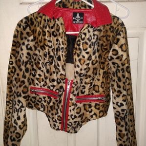 Leopard Moto Jacket